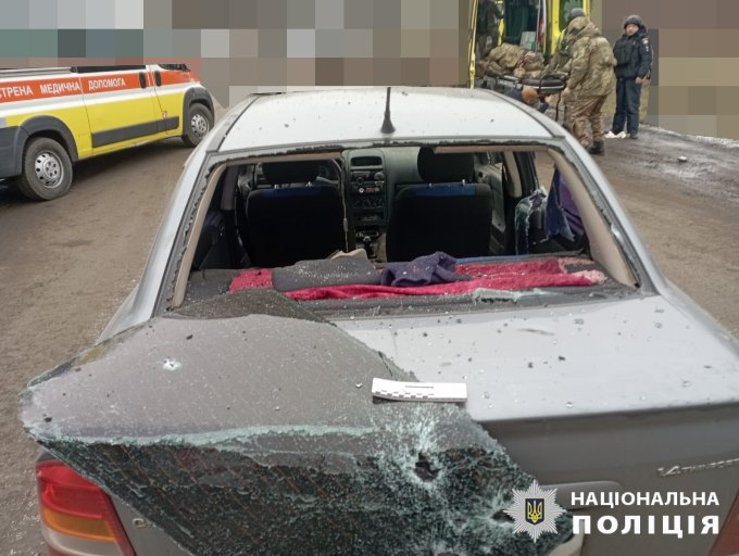 Наслідки удару дрона «Молнія-2» у Куп’янську